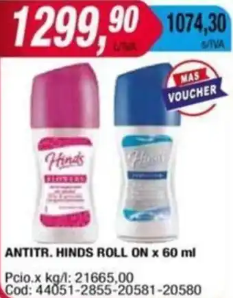 Maxiconsumo ANTITR. HINDS ROLL ON x 60ml oferta