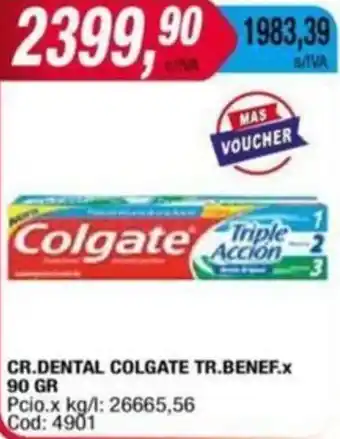Maxiconsumo CR.DENTAL COLGATE TR.BENEF x 90GR oferta