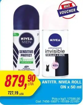 Maxiconsumo ANTITR. NIVEA ROLL ON x 50ml oferta
