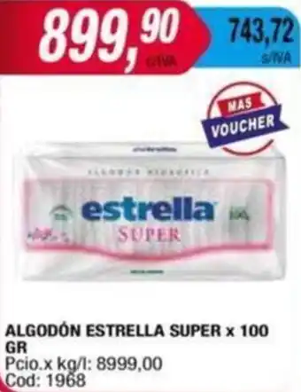 Maxiconsumo ALGODÓN ESTRELLA SUPER x 100GR oferta