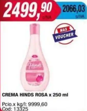 Maxiconsumo CREMA HINDS ROSA x 250ml oferta
