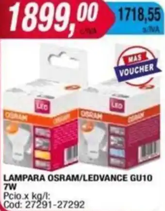 Maxiconsumo LAMPARA OSRAM/LEDVANCE GU10 7W oferta