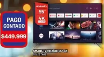 Maxiconsumo SMART TV HITACHI 55º 4K oferta