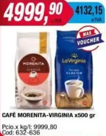 Maxiconsumo CAFÉ MORENITA-VIRGINIA x 500gr oferta