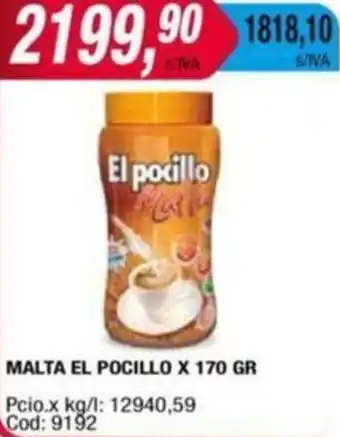 Maxiconsumo MALTA EL POCILLO X 170GR oferta