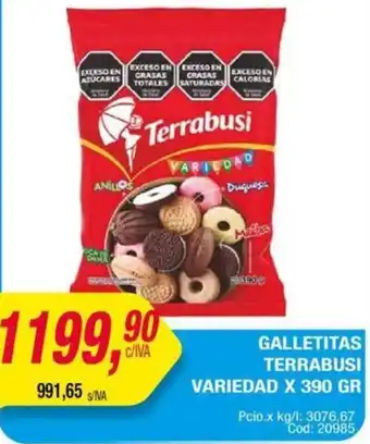 Maxiconsumo GALLETITAS TERRABUSI VARIEDAD X 390GR oferta