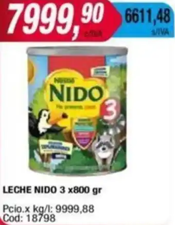 Maxiconsumo LECHE NIDO 3 x 800gr oferta