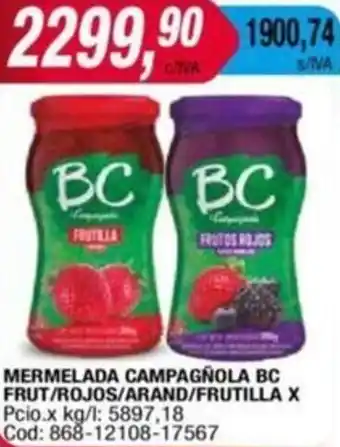 Maxiconsumo MERMELADA CAMPAGÑOLA BC oferta