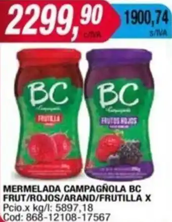 Maxiconsumo MERMELADA CAMPAGÑOLA BC oferta