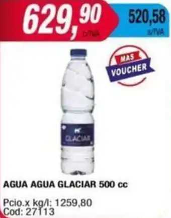 Maxiconsumo AGUA AGUA GLACIAR 500cc oferta