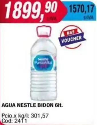 Maxiconsumo AGUA NESTLE BIDON 6LT oferta