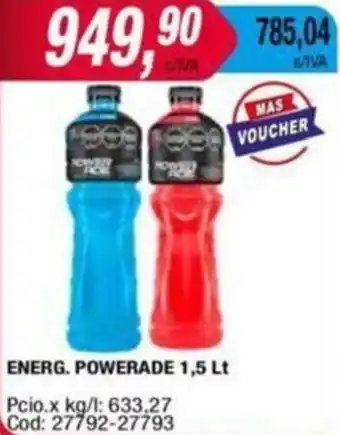Maxiconsumo ENERG. POWERADE 1,5LT oferta