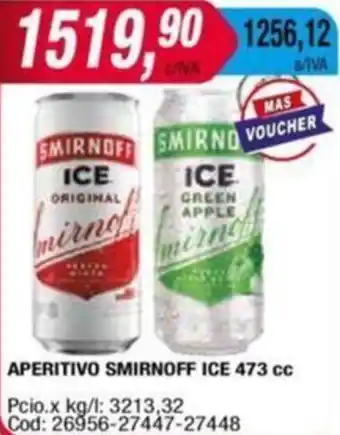 Maxiconsumo APERITIVO SMIRNOFF ICE 473cc oferta