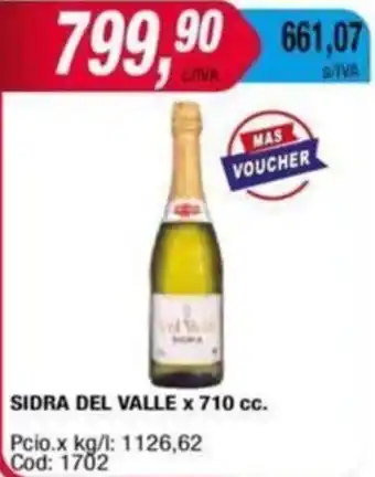 Maxiconsumo SIDRA DEL VALLE x 710cc oferta