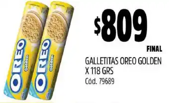 Supermercados Yaguar GALLETITAS OREO GOLDEN X 118GR oferta