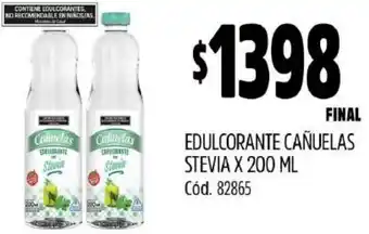 Supermercados Yaguar EDULCORANTE CAÑUELAS STEVIA X 200ML oferta