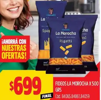 Supermercados Yaguar FIDEOS LA MOROCHA X 500GR oferta