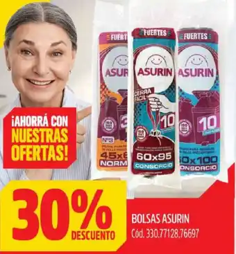 Supermercados Yaguar BOLSAS ASURIN oferta