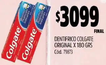 Supermercados Yaguar DENTIFRICO COLGATE ORIGINAL X 180GR oferta