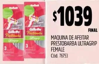 Supermercados Yaguar MAQUINA DE AFEITAR PRESTOBARBA ULTRAGRIP FEMALE oferta