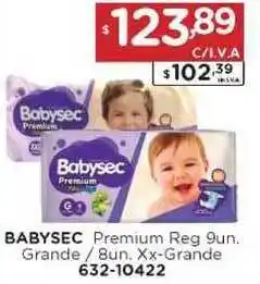 Hipermay Babysec Premium Regular 9un. Grande / 8un. Xx-Grande oferta