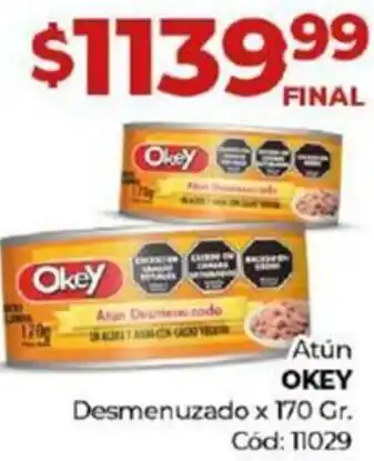 Diarco Atún OKEY Desmenuzado x 170gr oferta