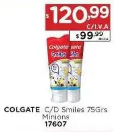 Hipermay Colgate C/D Smiles 75grs Minions 17607 oferta