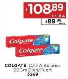 Hipermay Colgate C/D Anticaries 90grs Dien/fuert 3269 oferta