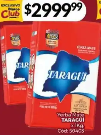 Diarco Yerba Mate TARAGÜÍ x 1KG oferta