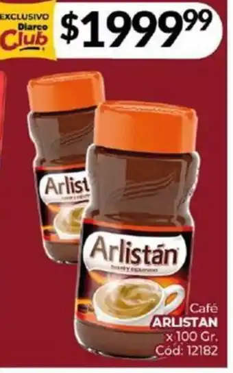 Diarco Café ARLISTAN x 100gr oferta
