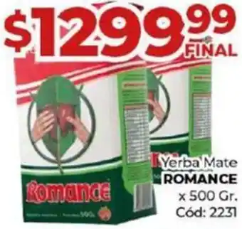 Diarco Yerba Mate ROMANCE x 500gr oferta