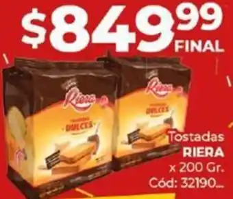 Diarco Tostadas RIERA x 200gr oferta