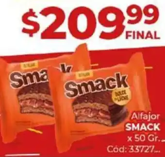 Diarco Alfajor SMACK x 50gr oferta