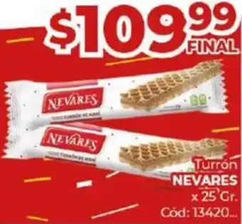 Diarco Turron NEVARES x 25gr oferta