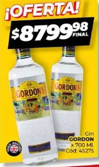 Diarco Gin GORDON x 700ml oferta