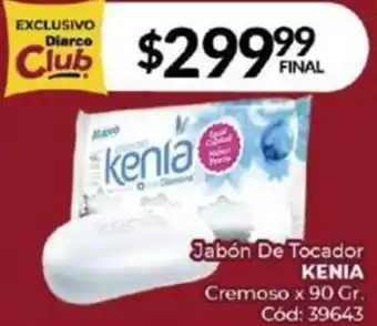 Diarco Jabón De Tocador KENIA Cremoso x 90gr oferta