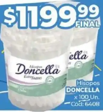 Diarco Hisopos DONCELLA x 100 Un oferta