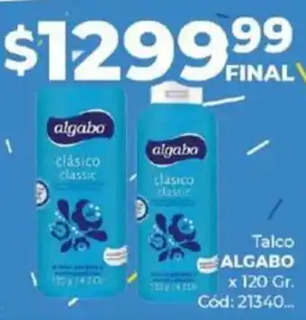 Diarco Talco ALGABO x 120gr oferta