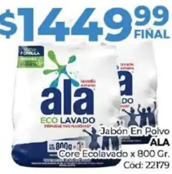 Diarco Jabón En Polvo ALA Core Ecolavado x 800gr oferta