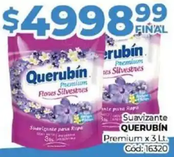 Diarco Suavizante QUERUBIN Premium x 3lt oferta