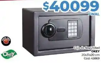 Diarco Caja de Seguridad OKEY 20x31x20cm oferta