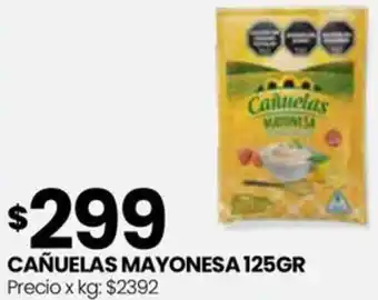 Punto Mayorista CAÑUELAS MAYONESA 125GR oferta