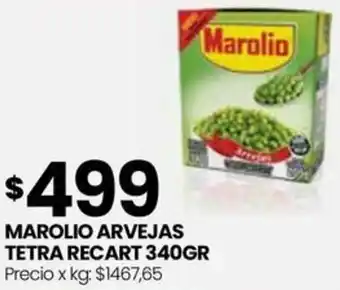 Punto Mayorista MAROLIO ARVEJAS TETRA RECART 340GR oferta