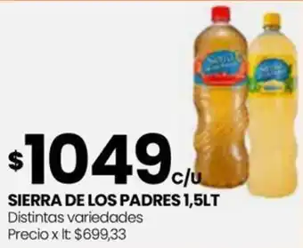 Punto Mayorista SIERRA DE LOS PADRES 1,5LT oferta