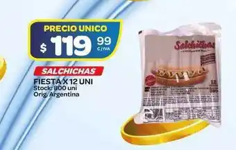 Carrefour Maxi Salchichas Fiesta x 12 Uni oferta