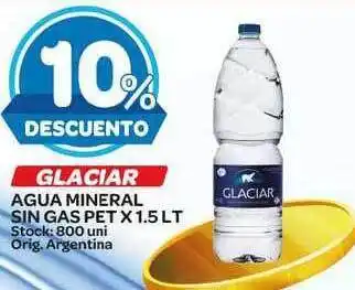 Carrefour Maxi Glaciar Agua Mineral sin Gas Pet x 1.5lt oferta