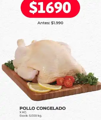 Supermercados Tadicor POLLO CONGELADO X KG oferta