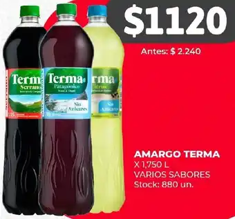 Supermercados Tadicor AMARGO TERMA X 1,750L oferta