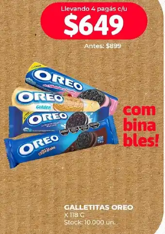 Supermercados Tadicor GALLETITAS OREO X 118G oferta