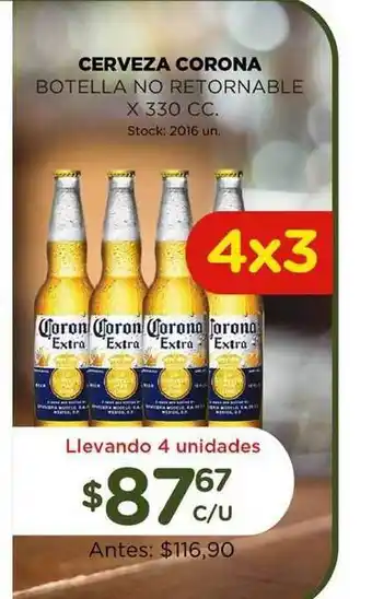 Super MAMI Corona Cerveza Botella No Retornable x 330cc oferta